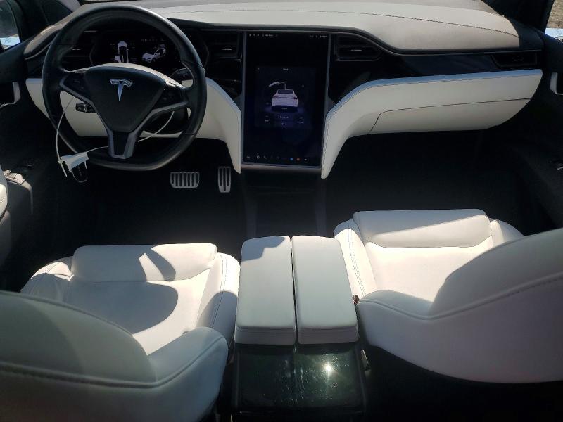 2020 Tesla Model x VIN 5YJXCAE20LF270115 COPART salvage auction — REAR END, Md - Cert Of Salvage > 75% Damage, sold $16,600 on 2026-07-06 (photo 8)