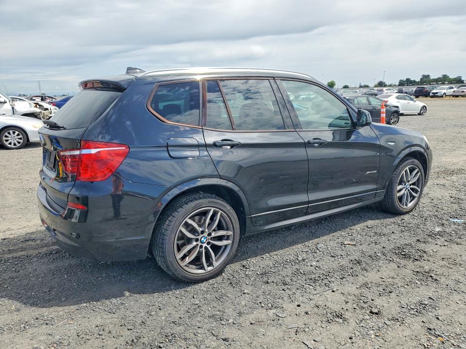 2016 BMW X3 VIN 5UXWX7C50G0S15876 COPART salvage auction — REAR END, Ca - Salvage Certificate, sold $4,900 on 2026-07-02 (photo 3)