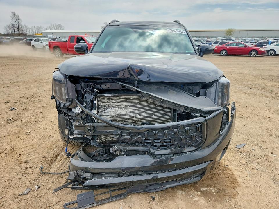 2025 Kia Telluride VIN 5XYP5DGC9SG627641 COPART salvage auction — FRONT END, Mi - Certificate Of Title, sold $1,300 on 2026-07-29 (photo 5)