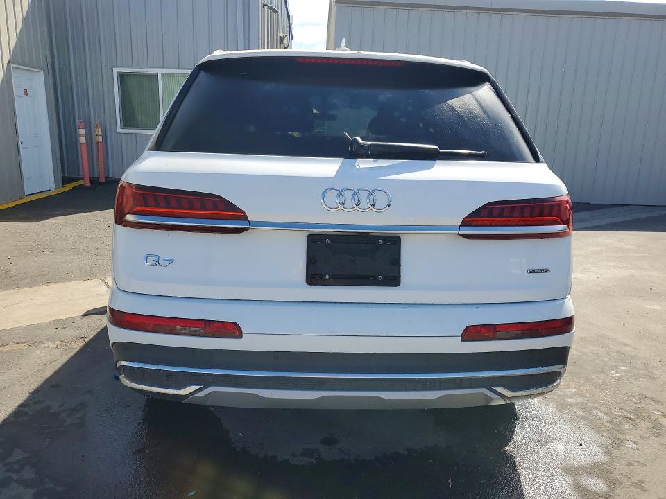 2021 Audi Q7 VIN WA1LJAF72MD041470 COPART salvage auction — SIDE, CA - SALVAGE CERTIFICATE, sold $19,100 on 2026-07-13 (photo 6)