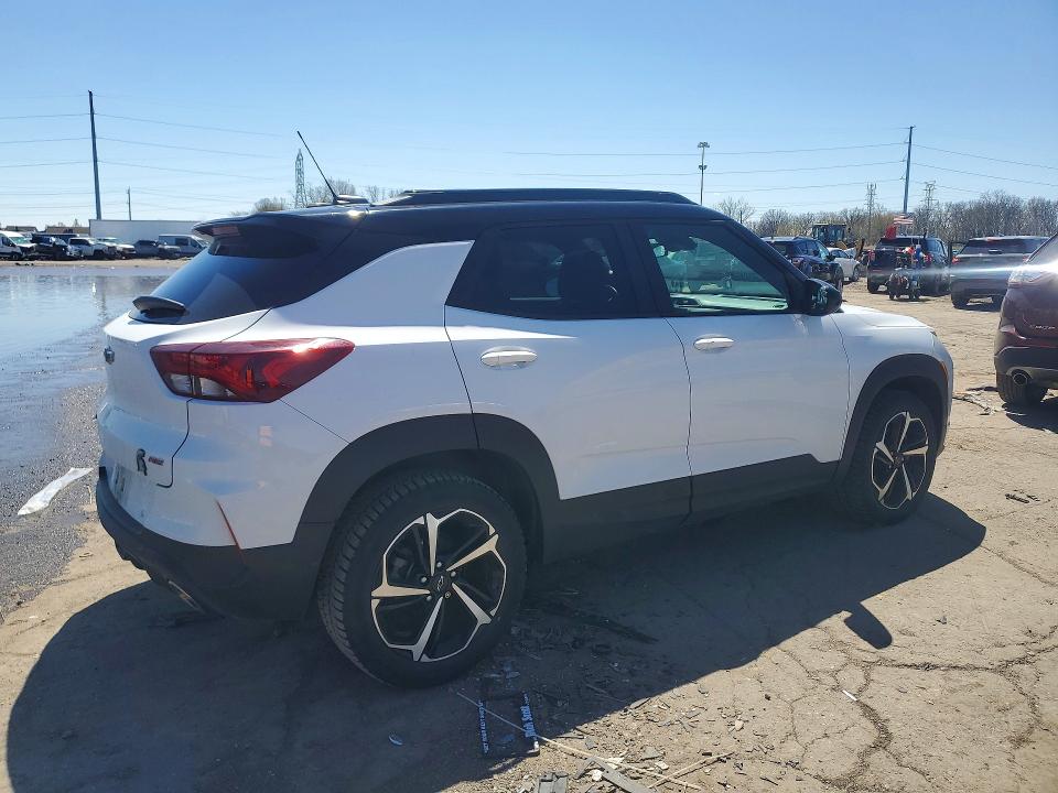 2021 Chevrolet Trailblazer VIN KL79MUSLXMB023951 COPART salvage auction — WATER/FLOOD, Mi - Scrap Cert Of Title-Flood Veh, sold $4,800 on 2026-07-14 (photo 3)