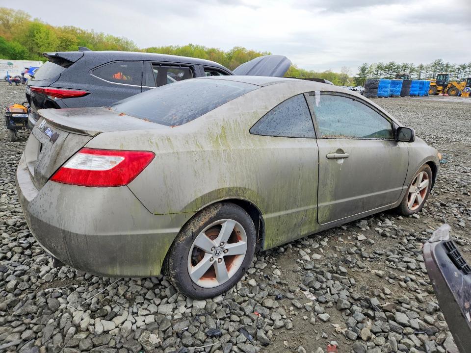 2007 Honda Civic VIN 2HGFG12887H584203 COPART salvage auction — NORMAL WEAR, Nj - Certificate Of Title, sold $450 on 2026-07-09 (photo 3)
