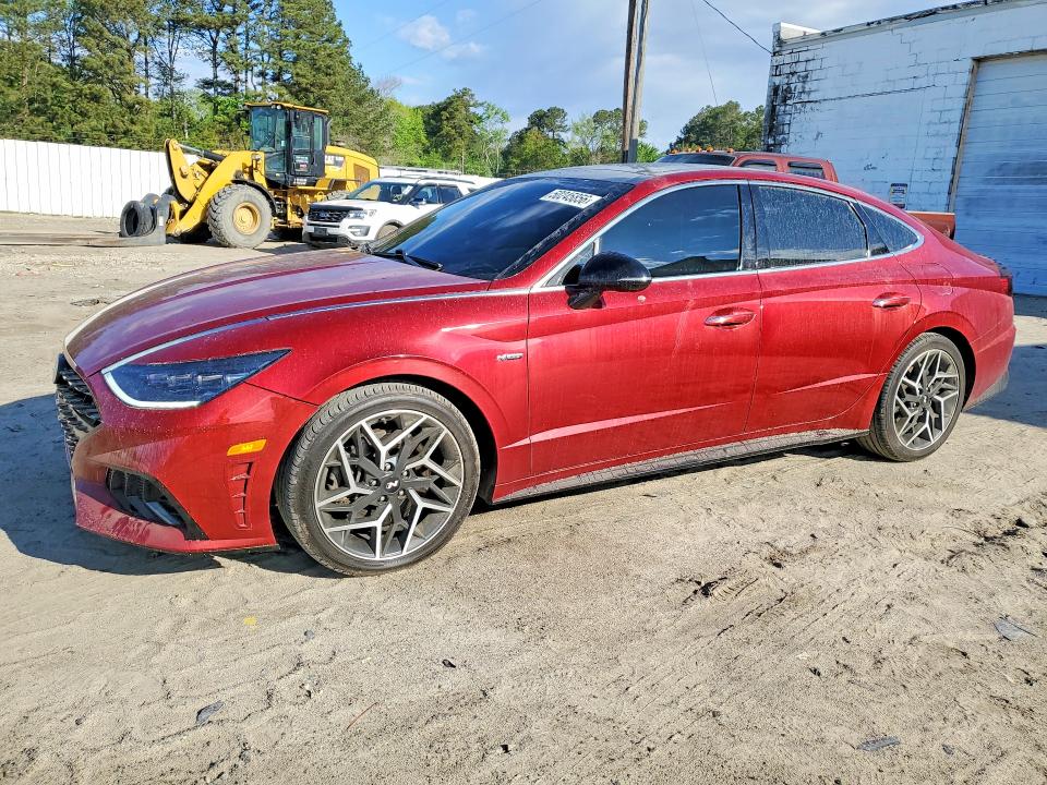 2023 Hyundai Sonata VIN KMHL14JC4PA336731 COPART salvage auction — REAR END, Id - Salvage Certificate Of Title, sold $6,100 on 2026-07-14 (photo 1)