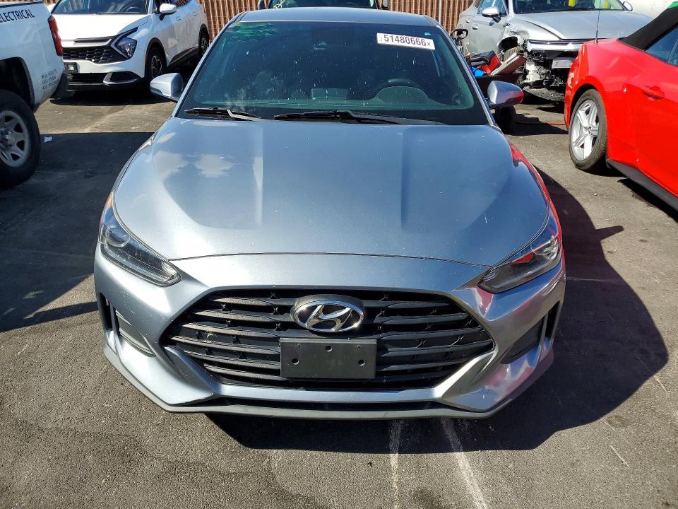 2019 Hyundai Veloster VIN KMHTG6AF4KU018121 COPART salvage auction — REAR END, NV, sold $2,850 on 2026-07-20 (photo 5)