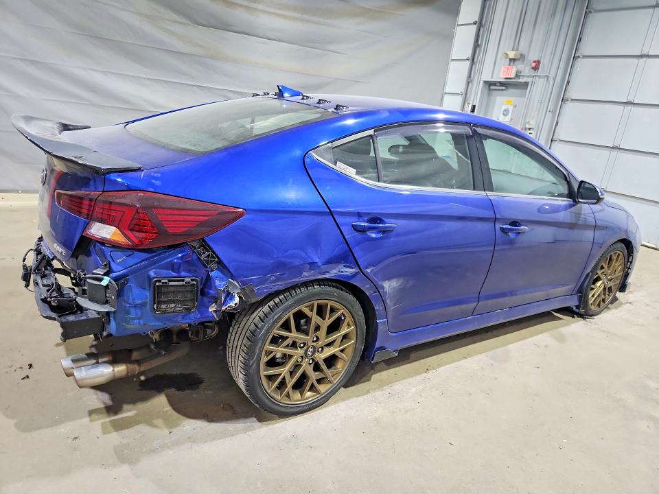 2020 Hyundai Elantra VIN KMHD04LBXLU070331 COPART salvage auction — REAR END, Nh - Cert Of Title-Salvage, sold $3,500 on 2026-07-28 (photo 3)