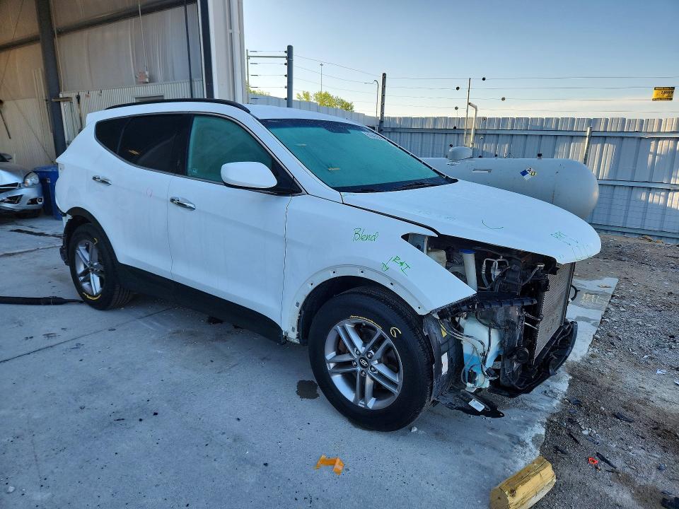 2017 Hyundai Santa fe VIN 5XYZU3LB8HG429385 COPART salvage auction — FRONT END, NE, sold $275 on 2026-07-21 (photo 4)