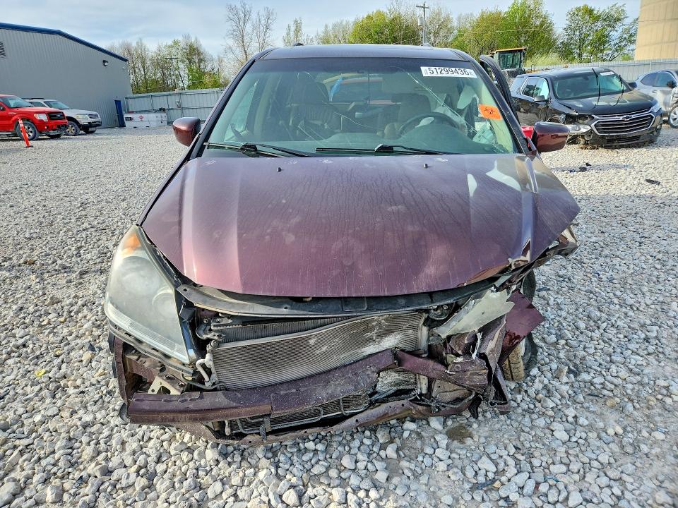 2009 Honda Odyssey VIN 5FNRL38719B401847 COPART salvage auction — FRONT END, Mi - Certificate Of Title, sold $475 on 2026-07-02 (photo 5)