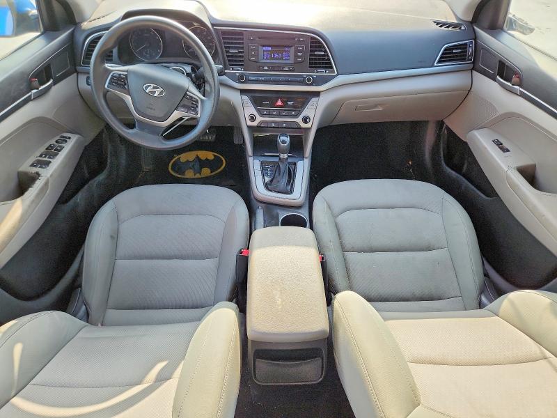 2017 Hyundai Elantra VIN KMHD74LF1HU078971 COPART salvage auction — UNDERCARRIAGE, Tx - Salvage Vehicle Title, sold $2,550 on 2026-07-14 (photo 8)