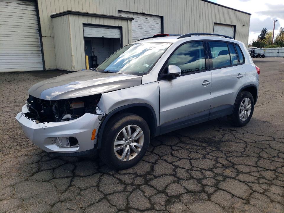 2017 Volkswagen Tiguan VIN WVGAV7AX9HK029325 COPART salvage auction — FRONT END, Or - Salvage Title Certificate, sold $1,200 on 2026-07-20 (photo 1)