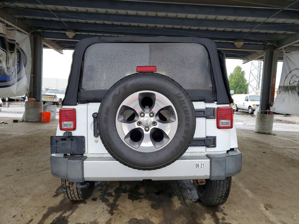 2017 Jeep Wrangler / VIN 1C4AJWBG7HL669018 COPART salvage auction — UNDERCARRIAGE, Ca - Salvage Certificate, sold $4,350 on 2026-07-09 (photo 6)