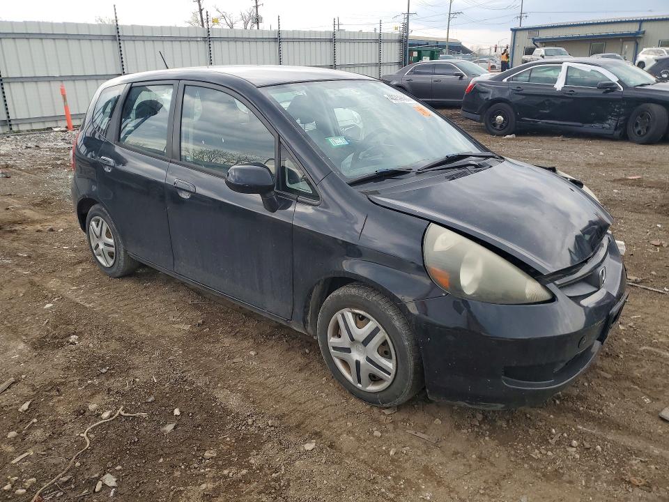 2008 Honda Fit VIN JHMGD38458S034011 COPART salvage auction — FRONT END, ID - SALVAGE CERTIFICATE OF TITLE, sold $375 on 2026-07-24 (photo 4)