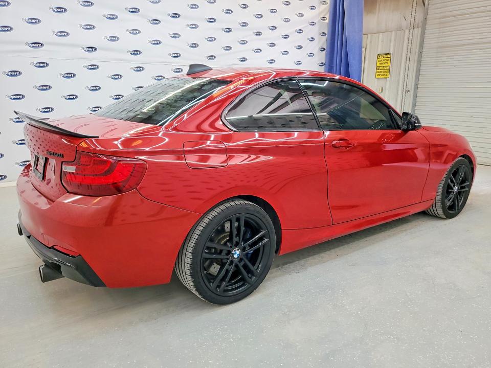 2017 BMW M240i VIN WBA2G1C52HV638893 COPART salvage auction — WATER/FLOOD, Tx - Salvage Title-Flood Damage, sold $12,400 on 2026-07-24 (photo 3)