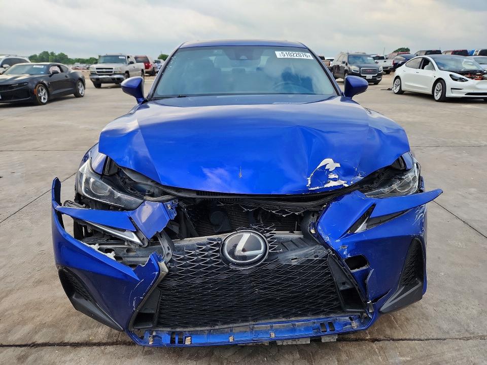 2019 Lexus Is VIN JTHBA1D20K5087670 COPART salvage auction — FRONT END, Tx - Salvage Vehicle Title, sold $200 on 2026-07-30 (photo 5)
