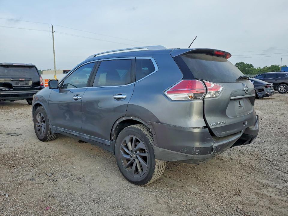 2016 Nissan Rogue VIN 5N1AT2MT7GC761382 COPART salvage auction — REAR END, TX - SALVAGE VEHICLE TITLE, sold $2,050 on 2026-07-02 (photo 2)