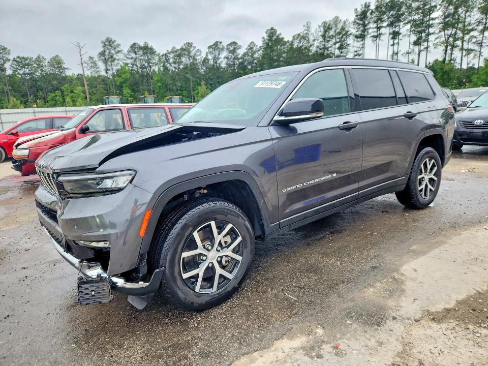 2024 Jeep Grand cherokee l VIN 1C4RJKBG0R8523415 COPART salvage auction — FRONT END, MD - CERT OF SALVAGE > 75% DAMAGE, sold $9,700 on 2026-07-17 (photo 1)