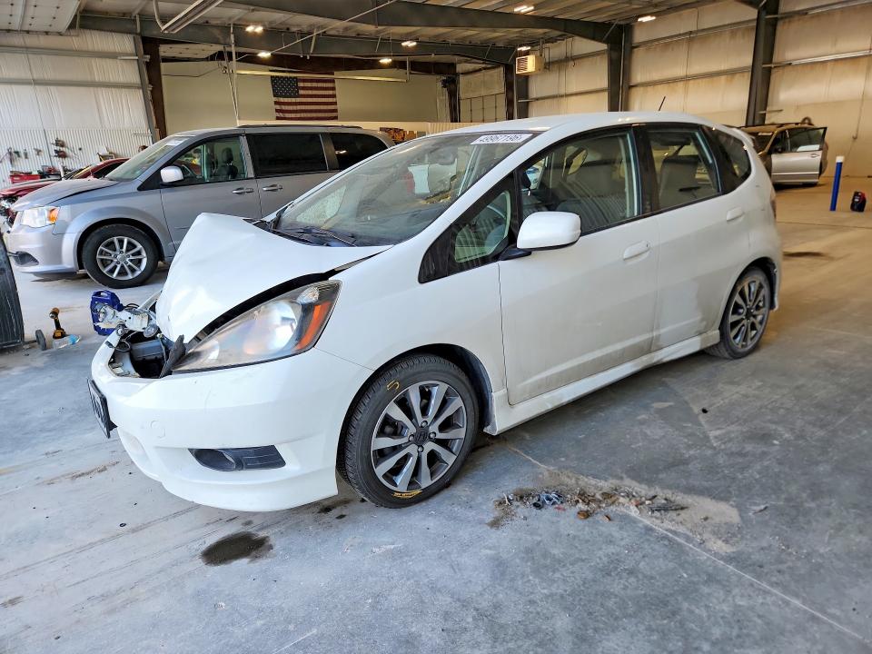 2012 Honda Fit VIN JHMGE8H5XCC010521 COPART salvage auction — FRONT END, Ne - Cert Of Title-Salvage, sold $575 on 2026-07-07 (photo 1)