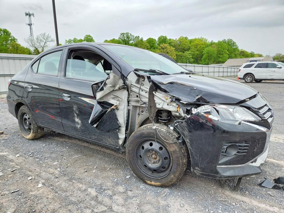 2021 Mitsubishi Mirage VIN ML32FUFJXMHF01473 COPART salvage auction — FRONT END, Pa - Certificate Of Salvage, sold $2,050 on 2026-07-09 (photo 4)