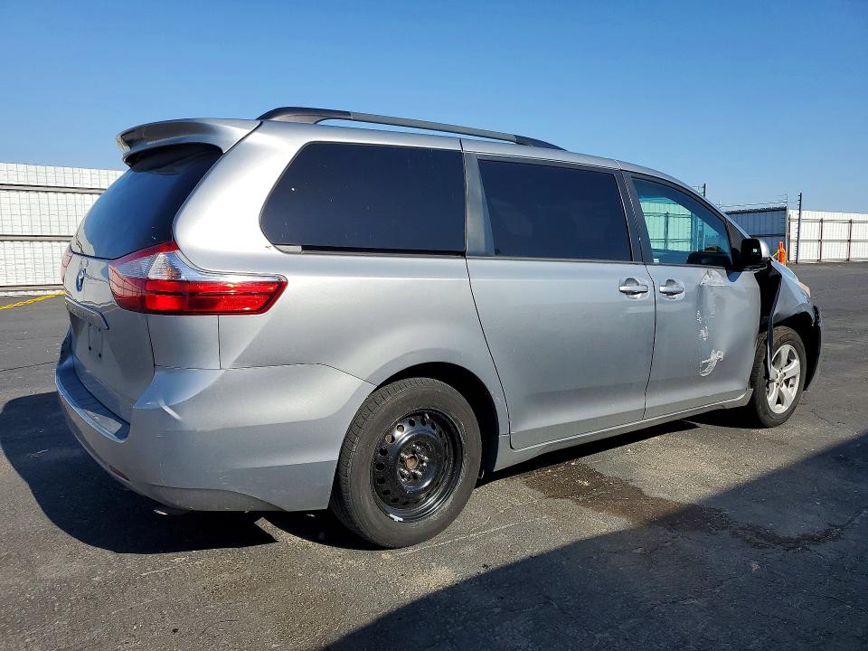 2015 Toyota VIN 5TDKK3DC2FS644940 COPART salvage auction — SIDE, Ca - Salvage Certificate, sold $2,100 on 2026-07-02 (photo 3)