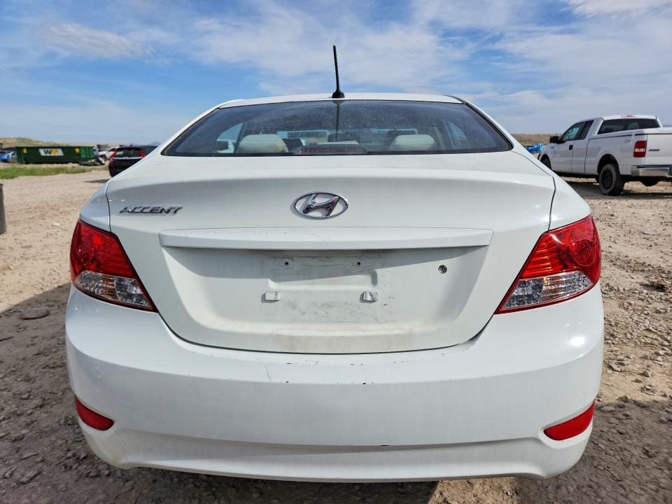 2014 Hyundai Accent VIN KMHCT4AE5EU713977 COPART salvage auction — FRONT END, Ut - Salvage Certificate, sold $1,450 on 2026-07-14 (photo 6)