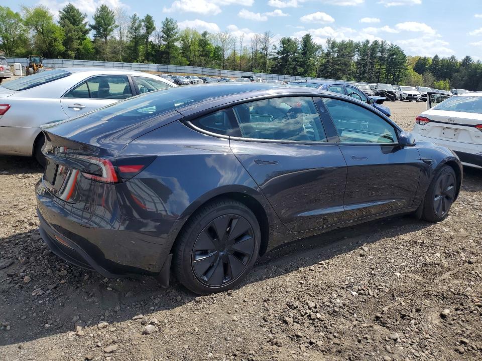 2024 Tesla Model 3 VIN 5YJ3E1EA4RF826841 COPART salvage auction — FRONT END, Md - Cert Of Salvage < 75% Damage, sold $13,500 on 2026-07-06 (photo 3)