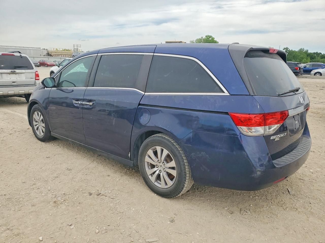2014 Honda Odyssey VIN 5FNRL5H68EB035799 COPART salvage auction — Top/Roof, TX - SALVAGE VEHICLE TITLE, sold $1,550 on 2026-07-07 (photo 2)
