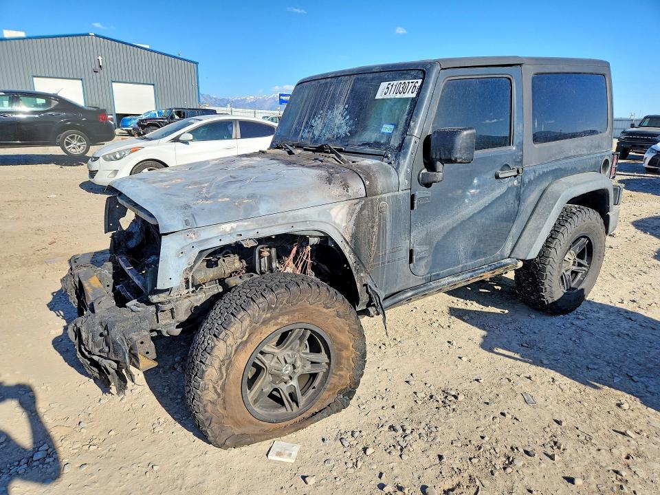 2016 Jeep Wrangler / VIN 1C4AJWAG7GL191005 COPART salvage auction — BURN, Tx - Salvage Vehicle Title, sold $1,300 on 2026-07-10 (photo 1)