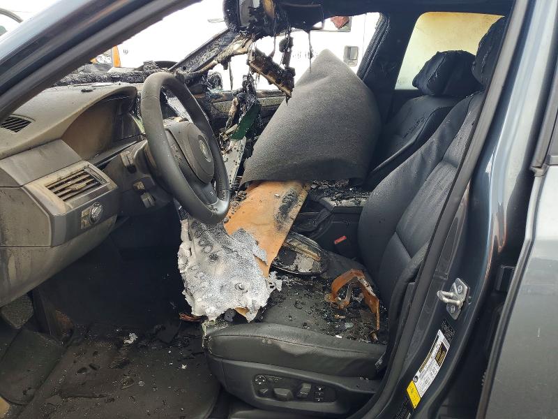 2010 BMW 5er VIN WBANW1C5XAC165536 COPART salvage auction — BURN, Hi - Certificate Of Salvage, sold $25 on 2026-08-03 (photo 7)