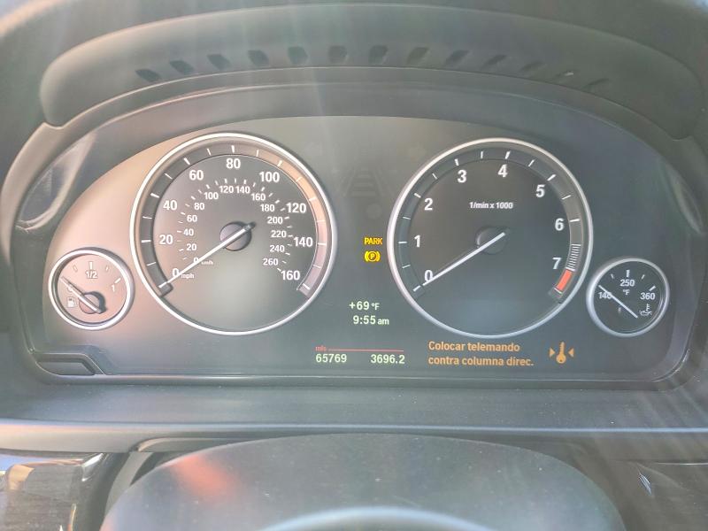 2012 BMW 5er VIN WBAFR7C53CC812683 COPART salvage auction — SIDE, Ca - Salvage Certificate, sold $1,400 on 2026-07-16 (photo 9)