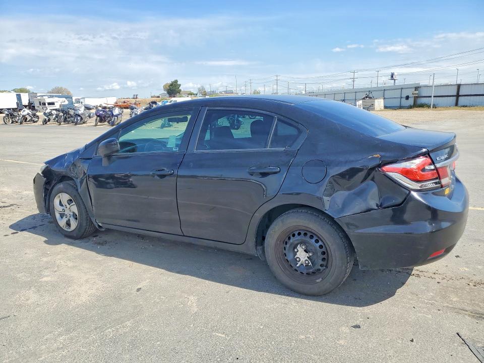2015 Honda Civic VIN 2HGFB2E57FH532713 COPART salvage auction — FRONT END, Salvage Title, sold $1,300 on 2026-09-03 (photo 2)