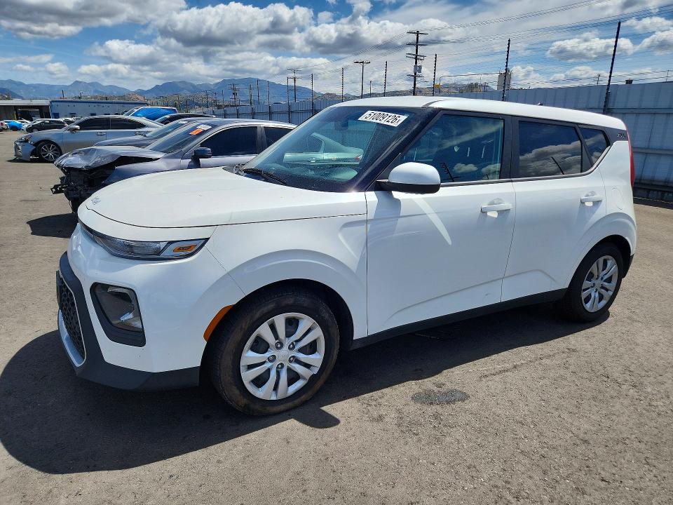2022 Kia Soul VIN KNDJ23AU2N7172756 COPART salvage auction — FRONT END, Ca - Salvage Certificate, sold $2,650 on 2026-07-08 (photo 1)