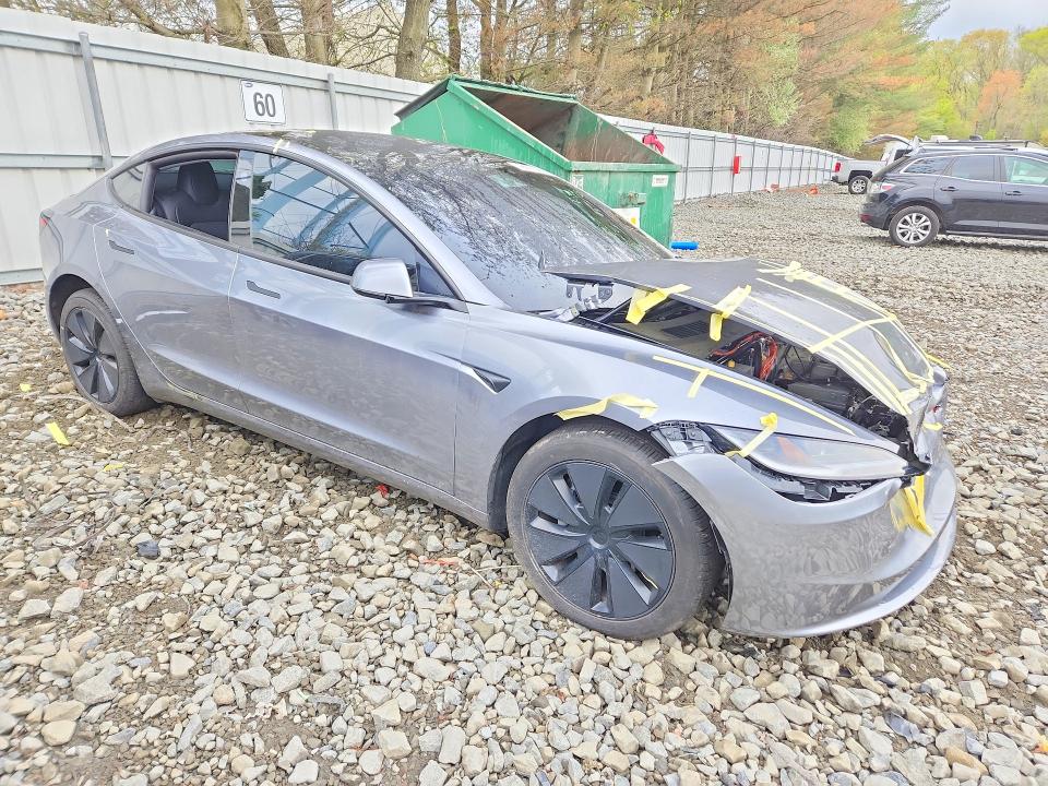 2025 Tesla Model 3 VIN 5YJ3E1EB8SF066329 COPART salvage auction — FRONT END, Nj - Cert Of Title-Salvage, sold $14,200 on 2026-07-15 (photo 4)