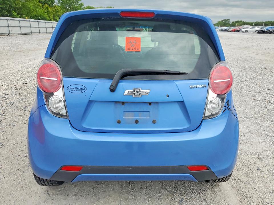 2014 Chevrolet Spark VIN KL8CB6S97EC442259 COPART salvage auction — HAIL, Wv - Salvage Certificate, sold $275 on 2026-07-06 (photo 6)