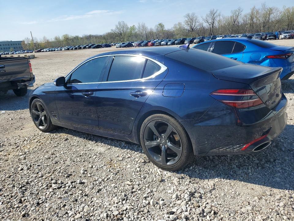 2022 Genesis G70 VIN KMTG54TE5NU081738 COPART salvage auction — BURN, MO - SALVAGE CERTIFICATE OF TITLE, sold $4,850 on 2026-07-31 (photo 2)