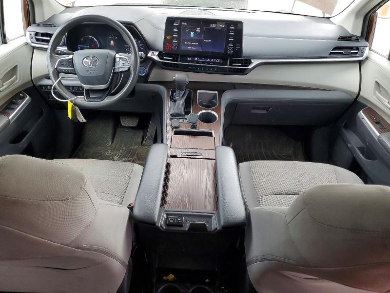 2021 Toyota Sienna VIN 5TDKSKFC5MS016343 COPART salvage auction — FRONT END, Id - Salvage Certificate Of Title, sold $8,800 on 2026-07-21 (photo 8)