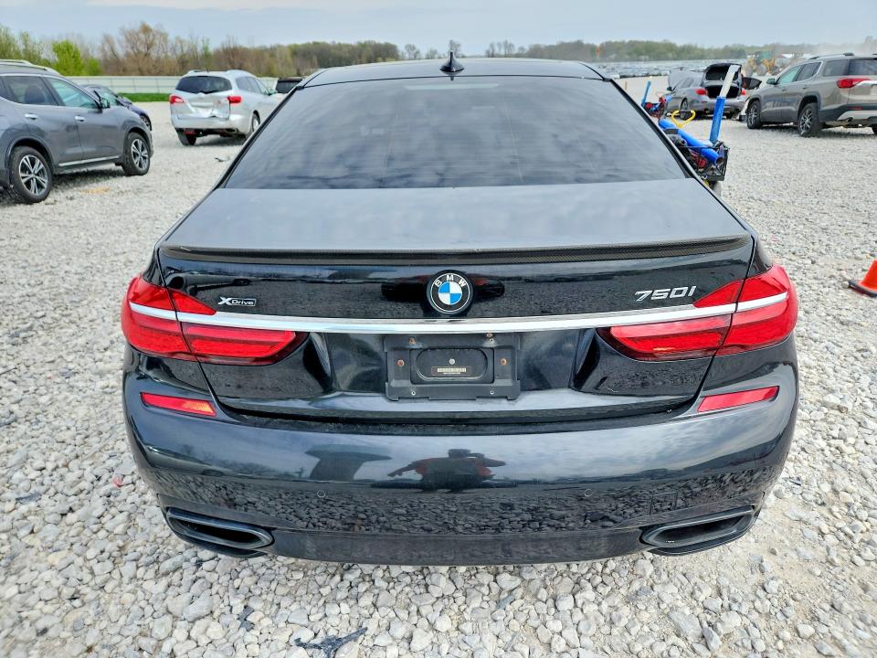 2016 BMW 7er VIN WBA7F2C56GGE12389 COPART salvage auction — WATER/FLOOD, Mi - Cert Of Title-Flood Vehicle, sold $5,700 on 2026-07-02 (photo 6)
