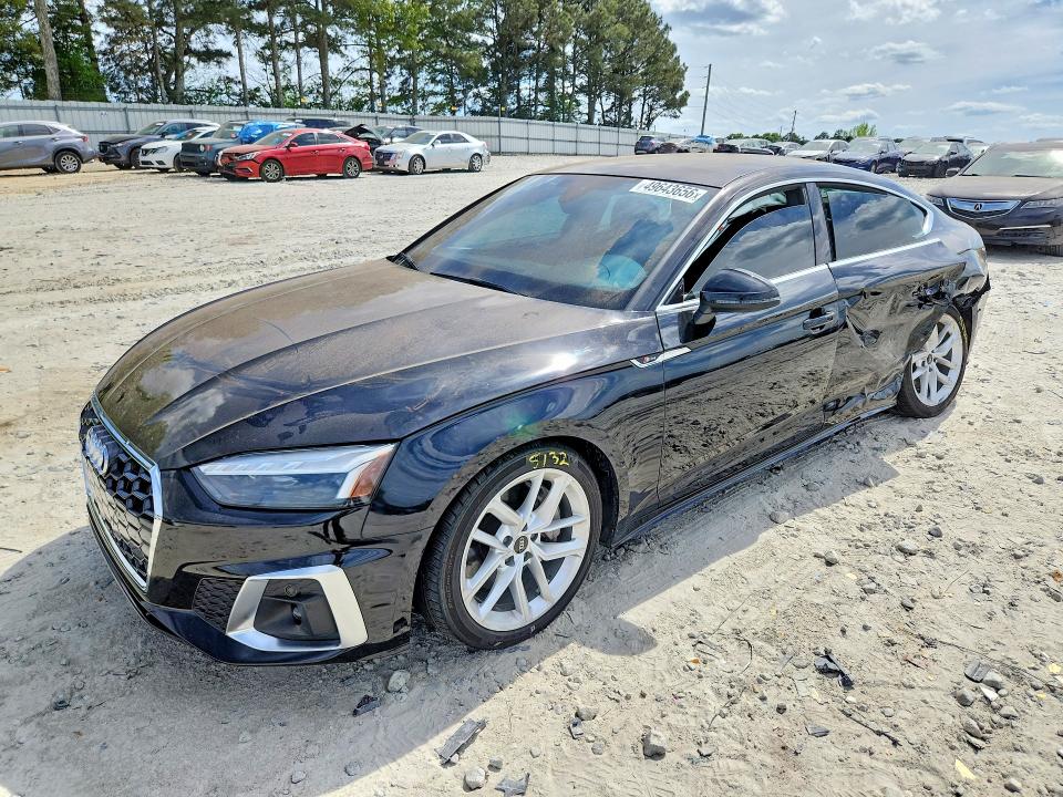 2023 Audi A5 VIN WAUFACF5XPA069596 COPART salvage auction — SIDE, Ga - Cert Of Title-Salvage, sold $13,700 on 2026-07-06 (photo 1)