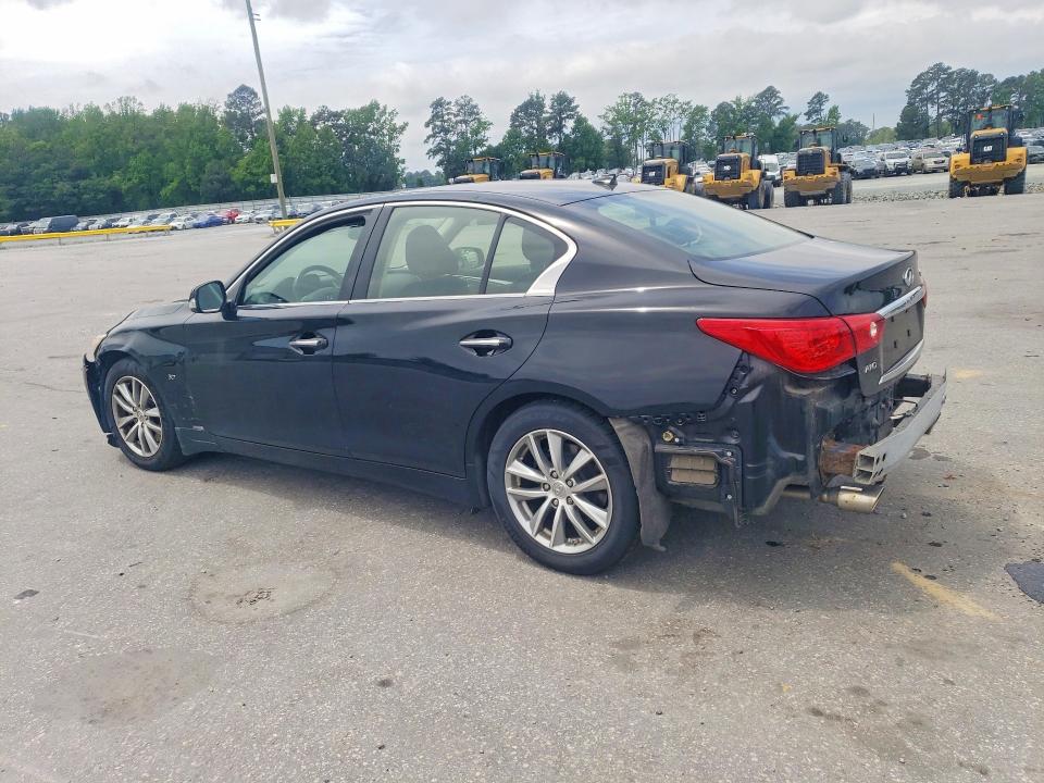 2014 Infiniti Q50 VIN JN1BV7AR8EM698229 COPART salvage auction — FRONT END, Nc - Salvage Certificate Of Title, sold $3,050 on 2026-07-02 (photo 2)