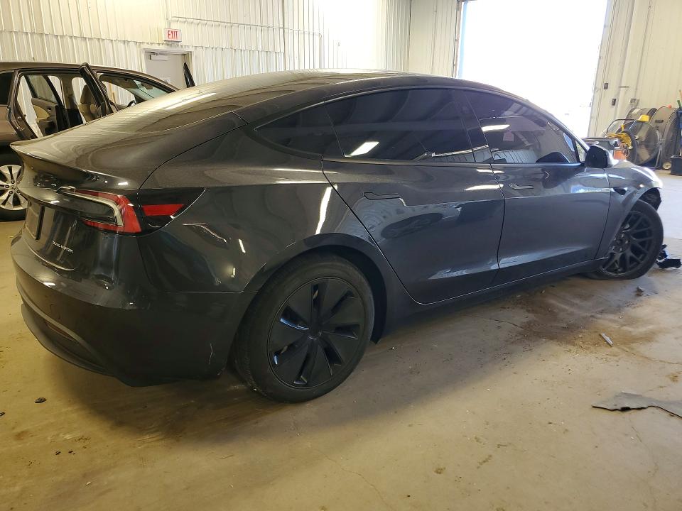 2025 Tesla Model 3 VIN 5YJ3E1EB7SF023312 COPART salvage auction — FRONT END, MN - CERT OF TITLE-SALVAGE, sold $14,200 on 2026-07-07 (photo 3)