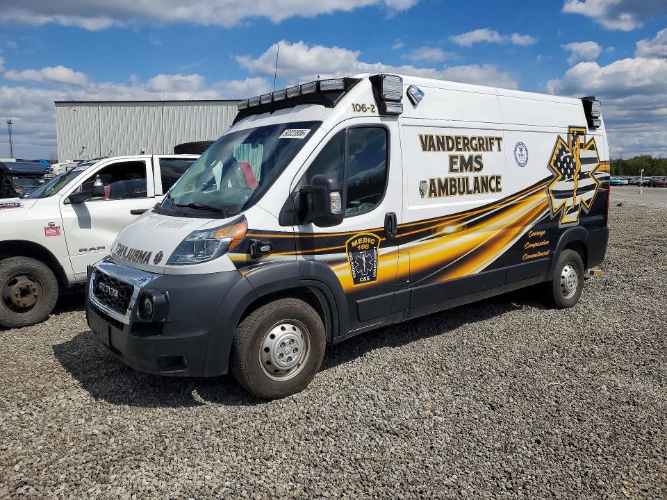 2021 Ram Promaster 3500 VIN 3C6MRVHG3ME529114 — COPART salvage auction photo