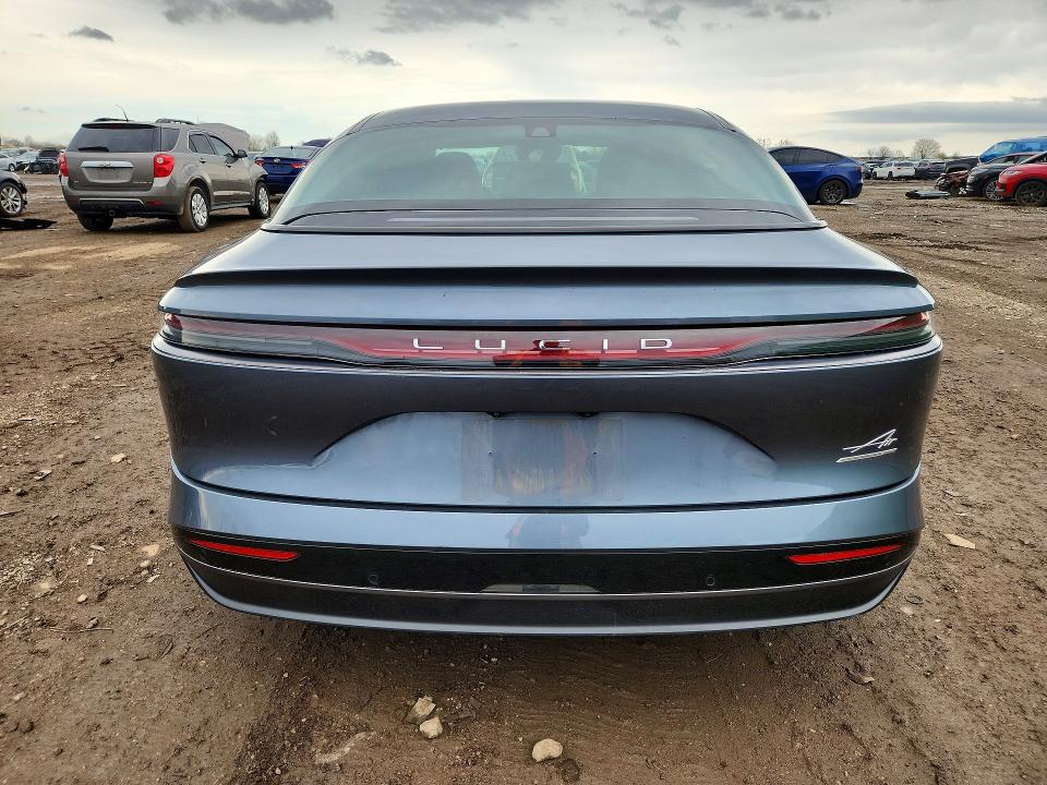 2025 Lucid Air VIN 50EA1TEA6SA002087 COPART salvage auction — FRONT END, Il - Salvage Certificate, sold $13,700 on 2026-07-16 (photo 6)