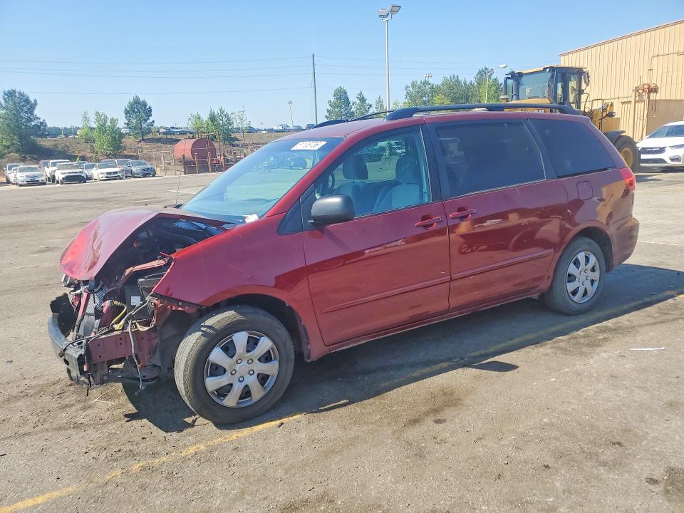2010 Toyota Sienna VIN 5TDKK4CC7AS327154 COPART salvage auction — FRONT END, Sc - Cert Of Title-Salvage, sold $900 on 2026-07-06 (photo 1)