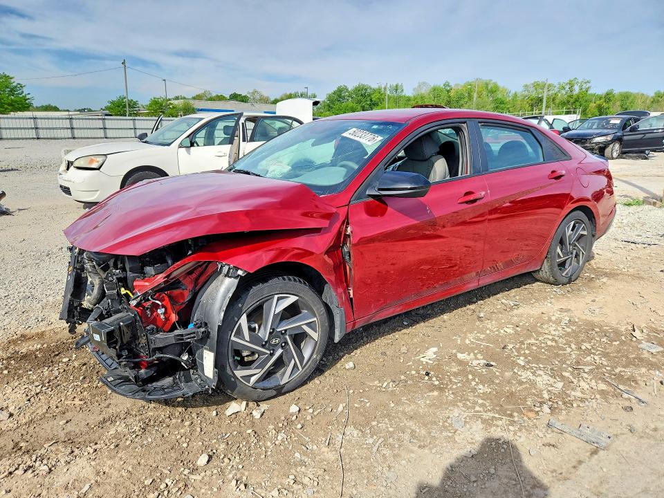 2025 Hyundai Elantra VIN KMHLM4DG8SU998048 COPART salvage auction — FRONT END, Ky - Bill Of Sale/Part Only/No Titl, sold $1,850 on 2026-07-30 (photo 1)