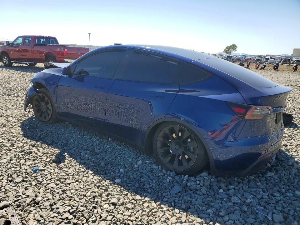 2021 Tesla Model y VIN 5YJYGAEE0MF216852 COPART salvage auction — FRONT END, Ca - Salvage Certificate, sold $3,800 on 2026-07-02 (photo 2)