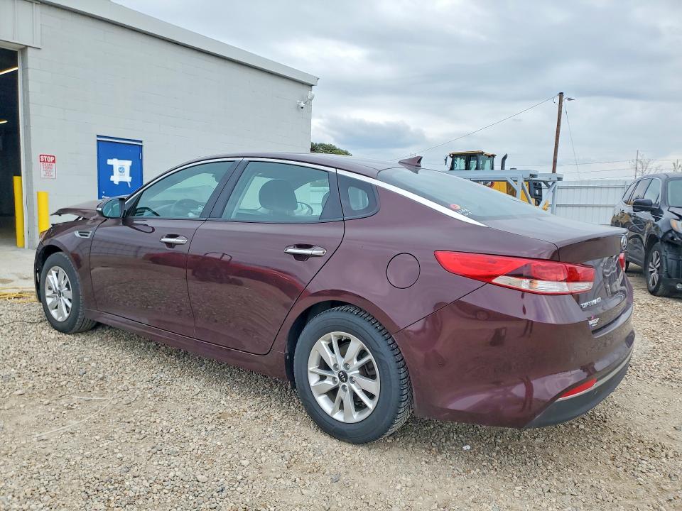 2018 Kia Optima VIN 5XXGT4L37JG191953 COPART salvage auction — FRONT END, Ia - Salvage W/Salvage History, sold $900 on 2026-07-15 (photo 2)