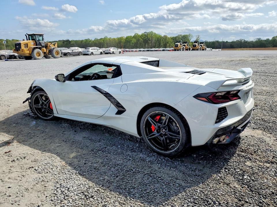 2022 Chevrolet Corvette VIN 1G1YC3D49N5100173 COPART salvage auction — VANDALISM, Salvage Title, sold $31,000 on 2026-07-29 (photo 2)