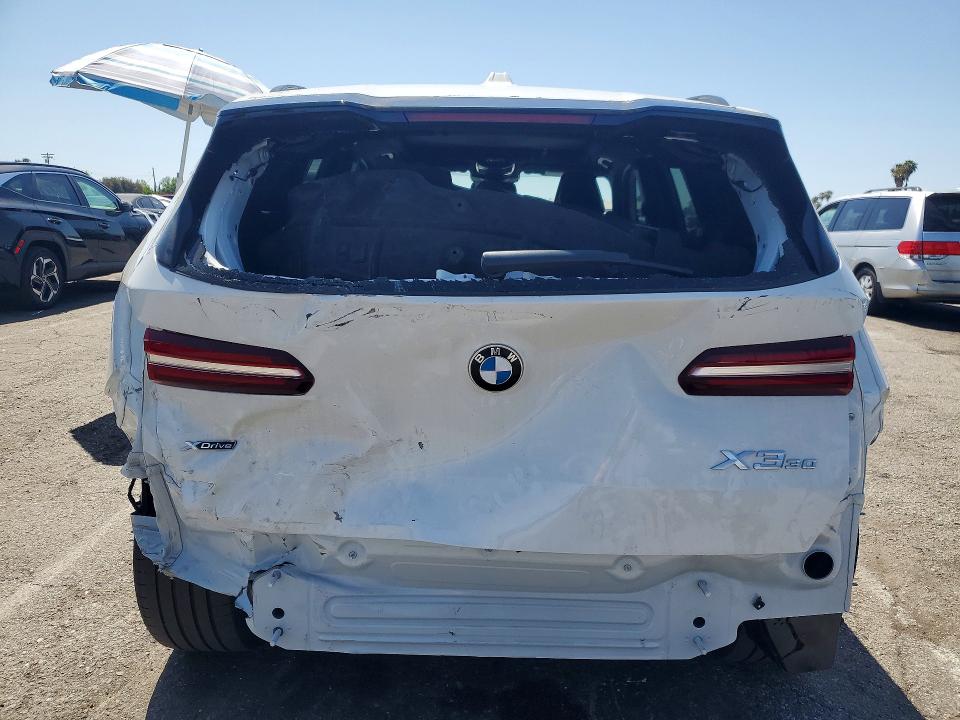 2026 BMW X3 VIN 5UX53GP02T9167468 COPART salvage auction — REAR END, Ca - Salvage Certificate, sold $26,000 on 2026-07-24 (photo 6)