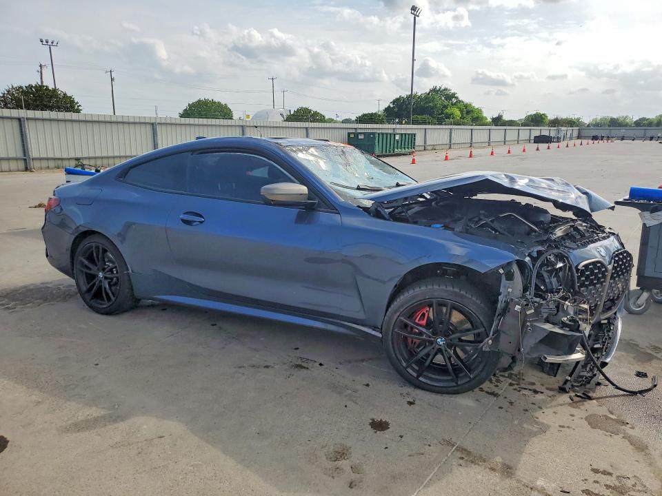 2021 BMW M440i VIN WBA13AR08MCE79258 COPART salvage auction — ALL OVER, Tx - Salvage Vehicle Title, sold $3,700 on 2026-07-09 (photo 4)