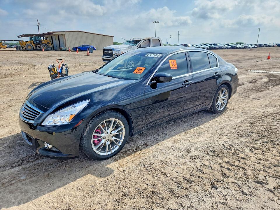 2011 Infiniti G37 VIN JN1CV6AP5BM502224 COPART salvage auction — SIDE, Tx - Salvage Vehicle Title, sold $1,250 on 2026-07-24 (photo 1)