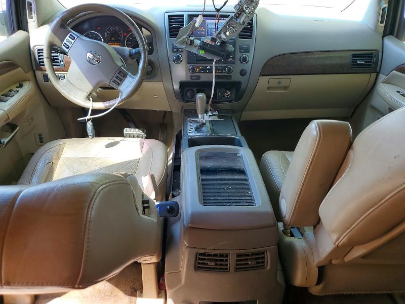 2008 Nissan Armada VIN 5N1BA08D28N615611 COPART salvage auction — FRONT END, NC - SALVAGE CERTIFICATE OF TITLE, sold $650 on 2026-07-02 (photo 8)