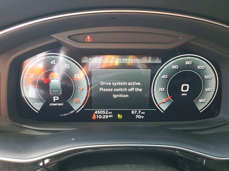 2021 Audi Q7 VIN WA1LJAF72MD041470 COPART salvage auction — SIDE, CA - SALVAGE CERTIFICATE, sold $19,100 on 2026-07-13 (photo 9)